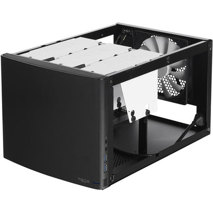Fractal Design Node 304 Caja Mini-ITX Negra 6 Bahías 3 Ventiladores Silenciosos