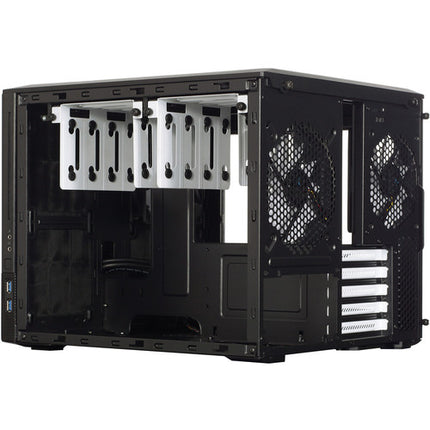 Fractal Design Node 804 Caja Micro-ATX Ventana Negra con 3 Ventiladores 120mm Silenciosos