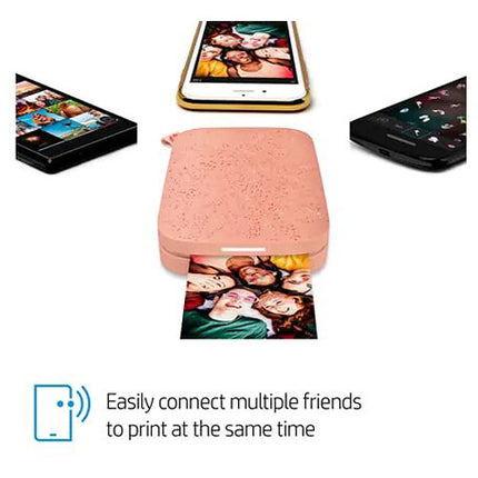 Impresora Fotográfica HP Sprocket 200 Blush Bluetooth 5.0 10 Hojas