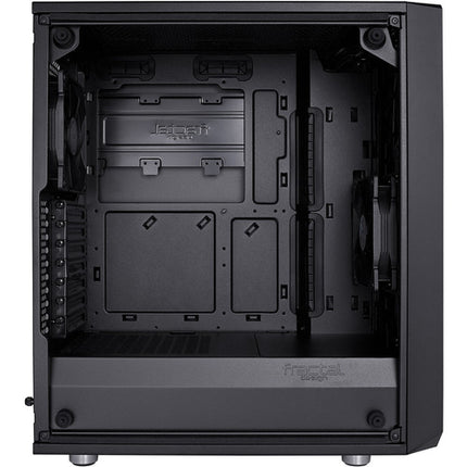 Fractal Design Meshify C Caja Mid-Tower Negra con Panel de Vidrio Templado y Soporte ATX Micro-ATX Mini-ITX