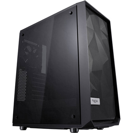 Fractal Design Meshify C Caja Mid-Tower Negra con Panel de Vidrio Templado y Soporte ATX Micro-ATX Mini-ITX