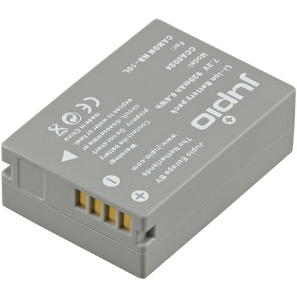 Jupio NB-10L Batería de Litio 7.2V 920mAh para Canon con Garantía 3 Años