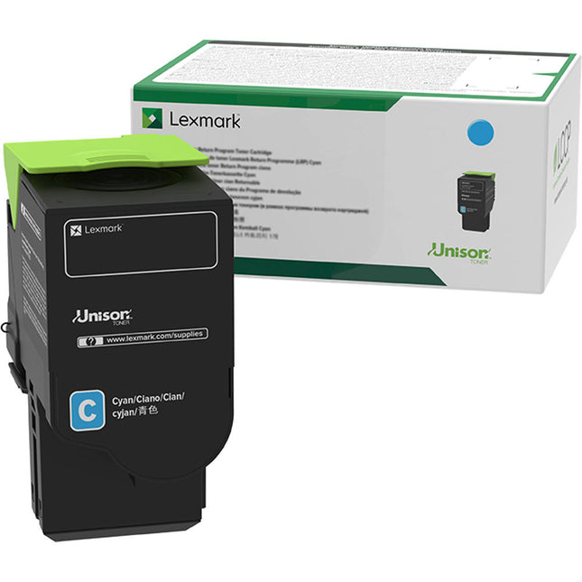 Cartucho de tóner cian Lexmark 78C1XC0 alto rendimiento 5000 páginas para impresoras láser color