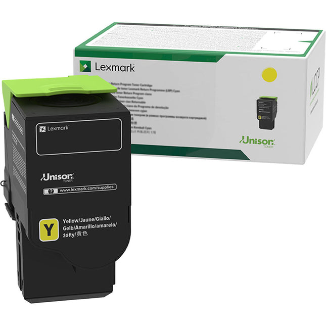 Lexmark 78C10Y0 Cartucho de Tóner Amarillo 1400 Páginas para Impresoras Láser Color