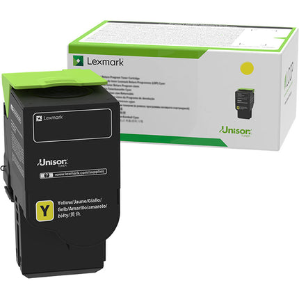 Lexmark 78C1XY0 Cartucho de tóner amarillo para impresoras láser 5000 páginas rendimiento alto