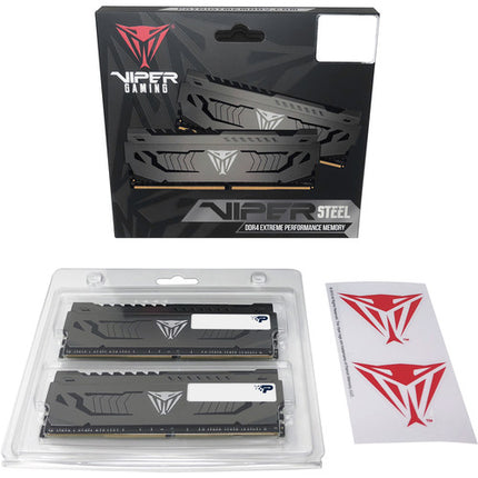 Patriot Viper Steel DDR4 64GB 3200 MHz Memoria UDIMM Kit 2x32GB