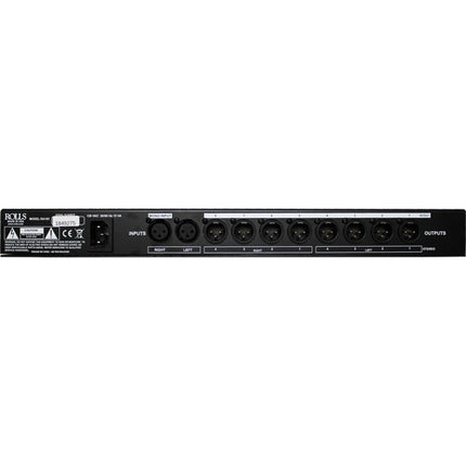 Rolls RA163 Amplificador de Distribución 4 Entradas Estéreo 8 Salidas Mono Rack 19"