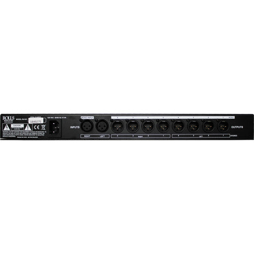 Rolls RA163 Amplificador de Distribución 4 Entradas Estéreo 8 Salidas Mono Rack 19"