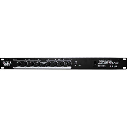 Rolls RA163 Amplificador de Distribución 4 Entradas Estéreo 8 Salidas Mono Rack 19"