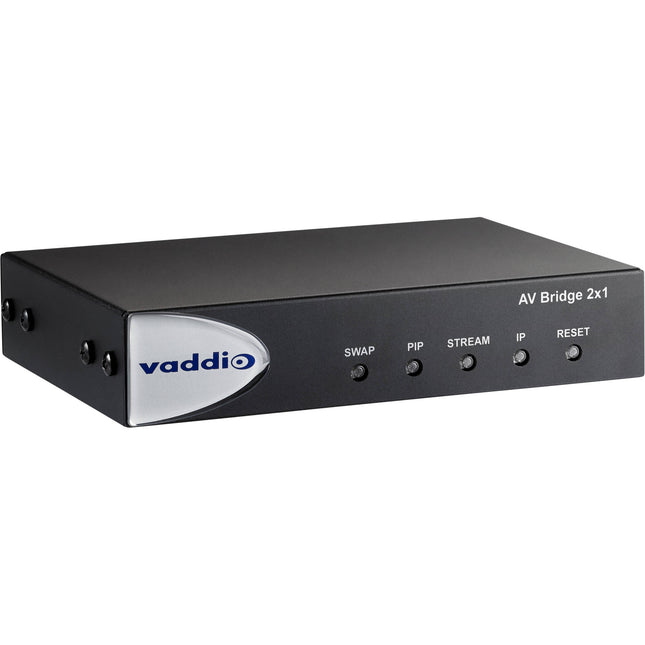 Vaddio AV Bridge 2x1 Dispositivo Captura Presentaciones HDMI USB 3 0 PoE+