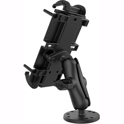 RAM Mounts Quick-Grip XL Soporte para Smartphone con Base Taladro 2.5" Aluminio Marine 360° Giratorio