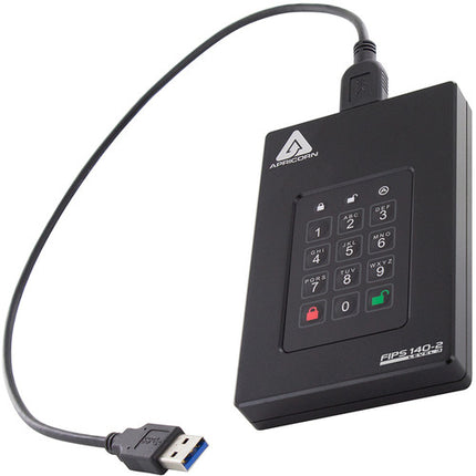 Apricorn 16TB Aegis Fortress L3 SSD portátil cifrada 5 Gb/s con teclado PIN