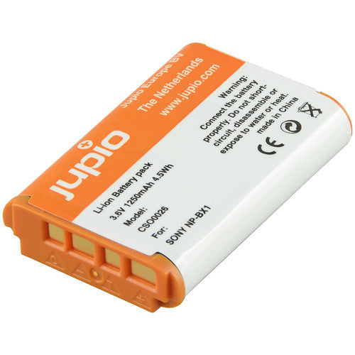Jupio Pack de 2 Baterías NP-BX1 1250mAh y Cargador USB Doble Cara
