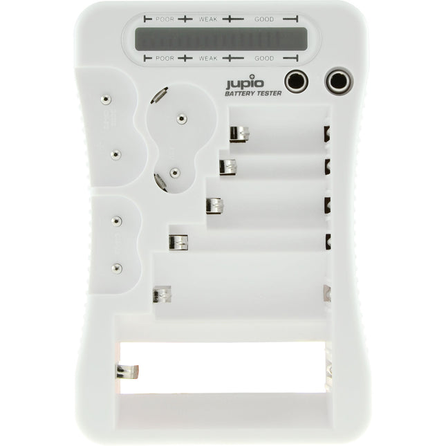 Jupio Probador de Baterías Compatible con 13 Modelos Pantalla LCD
