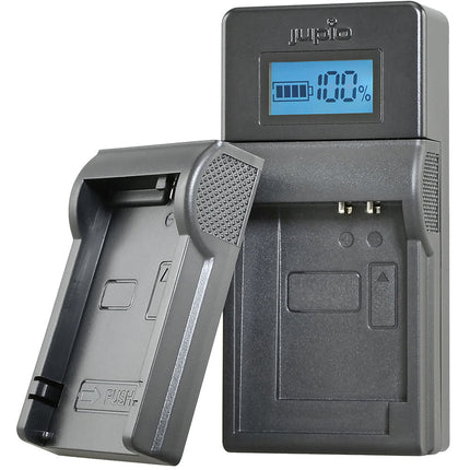 Jupio Kit Cargador USB para Baterías Canon 3.6 a 4.2V 700mA Pantalla LCD