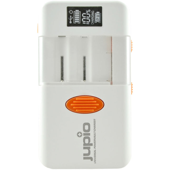 Jupio 2600 mAh PowerVault Cargador Universal Edición Mundial con 3 enchufes