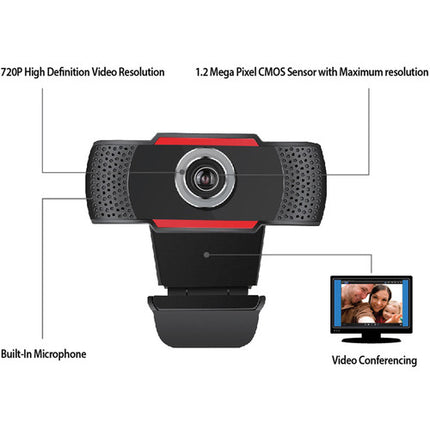 Adesso CyberTrack H3 Webcam USB 720p 30 fps con micrófono integrado