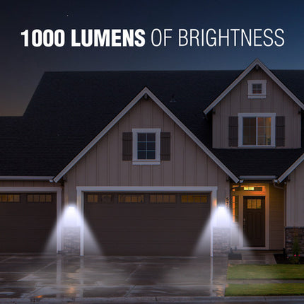 WAGAN 1000-Lumen Luz LED Solar Micro de Pared 2000mAh 120° Ángulo