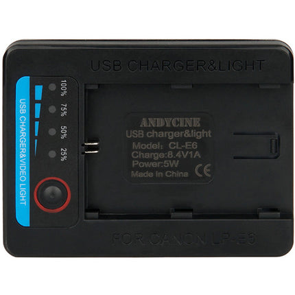 ANDYCINE 35-LED Luz Mini para Cámara 700 Lúmenes Batería LP-E6/E6N