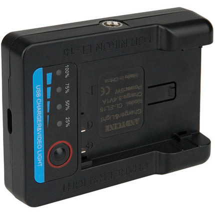 ANDYCINE 35-LED Luz Mini para Cámara 700 Lúmenes 6000K y Detección de Batería Nikon EN-EL15