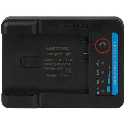 ANDYCINE 35-LED Luz Mini para Cámara 700 Lúmenes 6000K y Detección de Batería Nikon EN-EL15