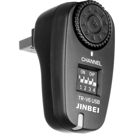 Jinbei TR-V6 Receptor USB para disparador flash digital 2.4 GHz 16 canales