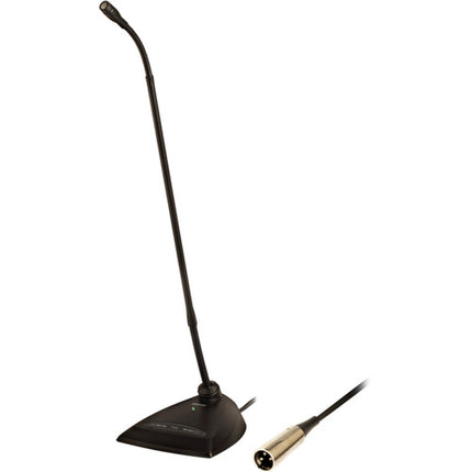 Shure MX418D/C Micrófono de Cuello de Ganso Cardioide 18" con Base de Escritorio y Cable de 3 m