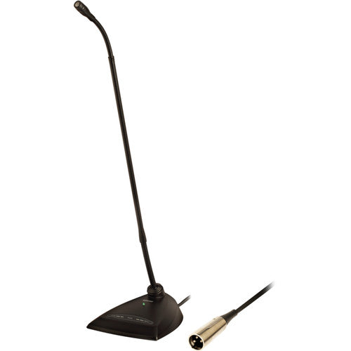 Shure MX418D/C Micrófono de Cuello de Ganso Cardioide 18" con Base de Escritorio y Cable de 3 m