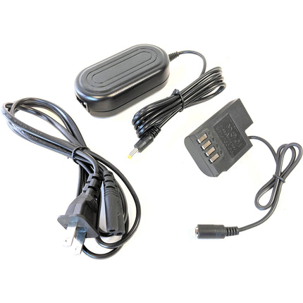 Bescor DMW-BLF19 Kit Batería Dummy y Adaptador AC para Panasonic Lumix DC-GH5 DC-GH5S DC-G9