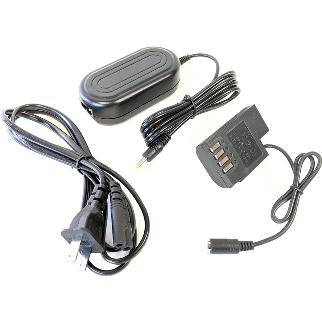 Bescor DMW-BLF19 Kit Batería Dummy y Adaptador AC para Panasonic Lumix DC-GH5 DC-GH5S DC-G9