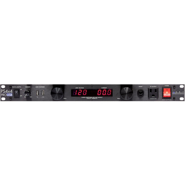 ART PS4x4 PRO estación de energía rackmount con 8 salidas y 2 USB