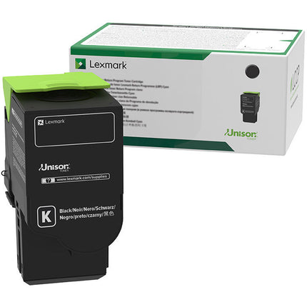 Lexmark C231HK0 Cartucho de Tóner Negro Alta Capacidad 3000 Páginas para Impresoras Láser Color