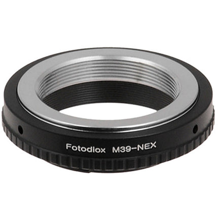 FotodioX Adaptador de Montura para Objetivo M39 L39 a Cámara Sony E con Enfoque Infinito y Construcción en Aluminio Anodizado