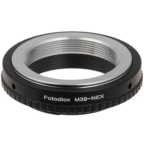 FotodioX Adaptador de Montura para Objetivo M39 L39 a Cámara Sony E con Enfoque Infinito y Construcción en Aluminio Anodizado