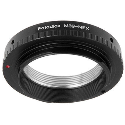 FotodioX Adaptador de Montura para Objetivo M39 L39 a Cámara Sony E con Enfoque Infinito y Construcción en Aluminio Anodizado