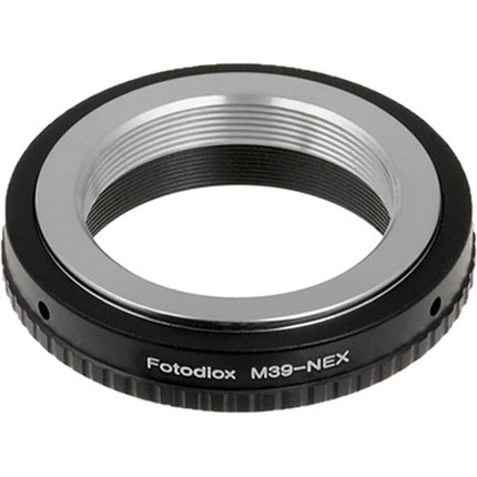 FotodioX Adaptador de Montura para Objetivo M39 L39 a Cámara Sony E con Enfoque Infinito y Construcción en Aluminio Anodizado