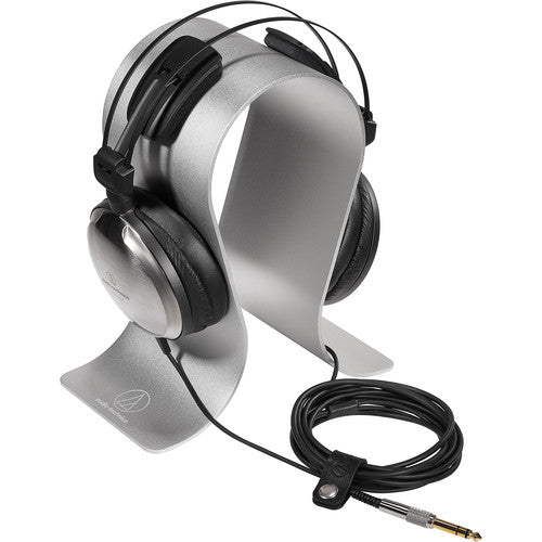 Audio-Technica AT-HPS700 Soporte para Auriculares de Aluminio con Enrollacables