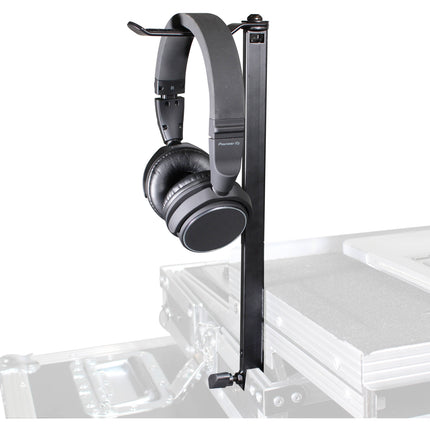 ProX Soporte para Auriculares DJ con Barra Giratoria de 12 Pulgadas y Clamp para Flight Cases