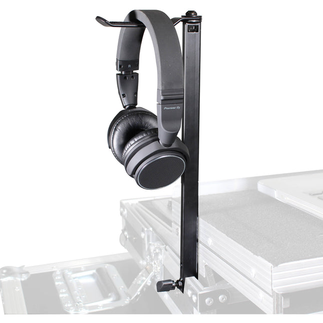 ProX Soporte para Auriculares DJ con Barra Giratoria de 12 Pulgadas y Clamp para Flight Cases