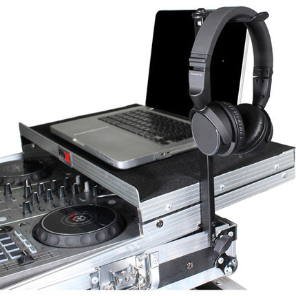 ProX Soporte para Auriculares DJ con Barra Giratoria de 12 Pulgadas y Clamp para Flight Cases