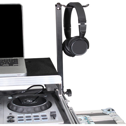 ProX Soporte para Auriculares DJ con Barra Giratoria de 12 Pulgadas y Clamp para Flight Cases