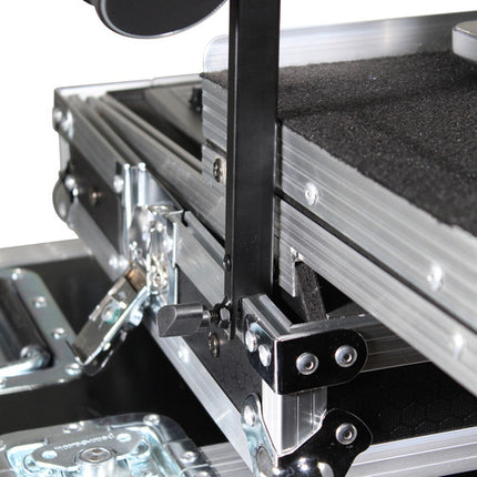 ProX Soporte para Auriculares DJ con Barra Giratoria de 12 Pulgadas y Clamp para Flight Cases