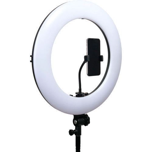 Dracast Halo Plus Series 180 Luz LED Circular Bicolor 19" 2700-5600K CRI 96+ Kit con Soporte