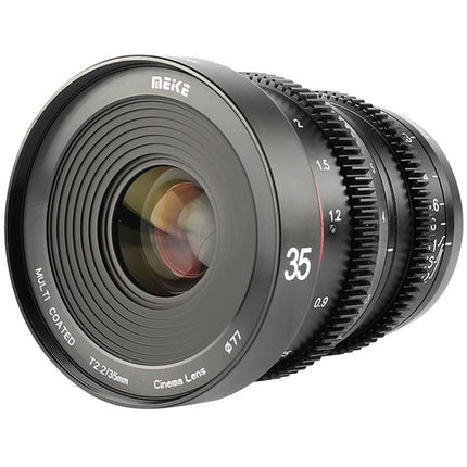 Meike 35mm T2.2 Lente de Cine Manual Sony E-Mount Super35 con Estuche