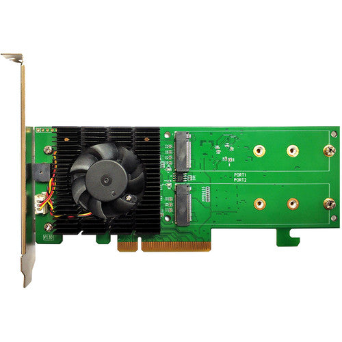 HighPoint SSD7202 Controladora RAID M.2 NVMe PCIe 3.0 x8 7000 MB/s Low-Profile