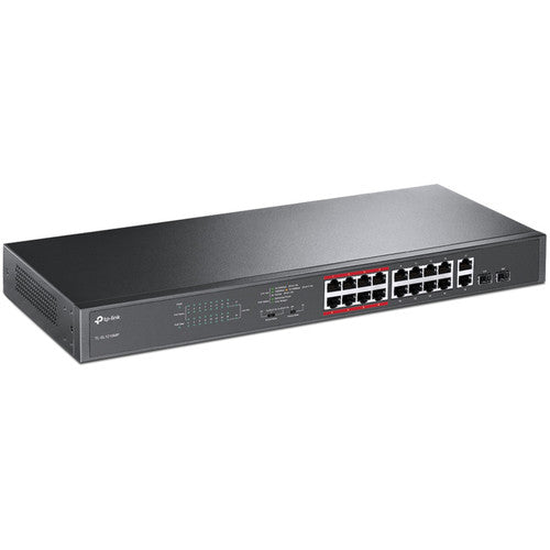 TP-Link TL-SL1218MP Switch No Gestionado 16 Puertos PoE+ 250W Rack