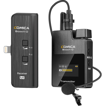 Comica Audio BoomX-D MI1 Sistema de Micrófono Inalámbrico Ultracompacto para iOS 5 Horas de Batería