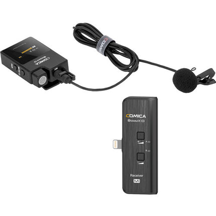 Comica Audio BoomX-D MI1 Sistema de Micrófono Inalámbrico Ultracompacto para iOS 5 Horas de Batería