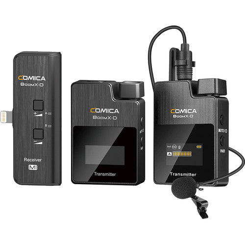 Comica Audio BoomX-D MI2 Sistema Micrófono Digital Inalámbrico Ultracompacto 2 Canales 5 Horas Batería Recargable