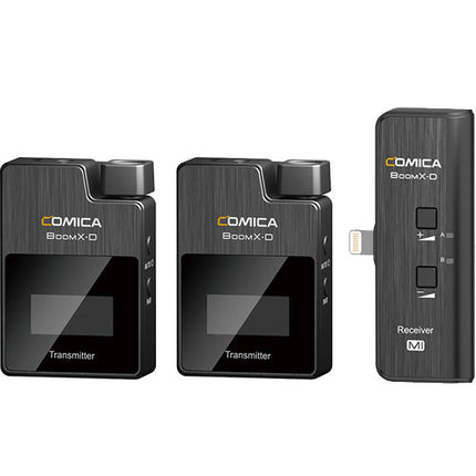 Comica Audio BoomX-D MI2 Sistema Micrófono Digital Inalámbrico Ultracompacto 2 Canales 5 Horas Batería Recargable